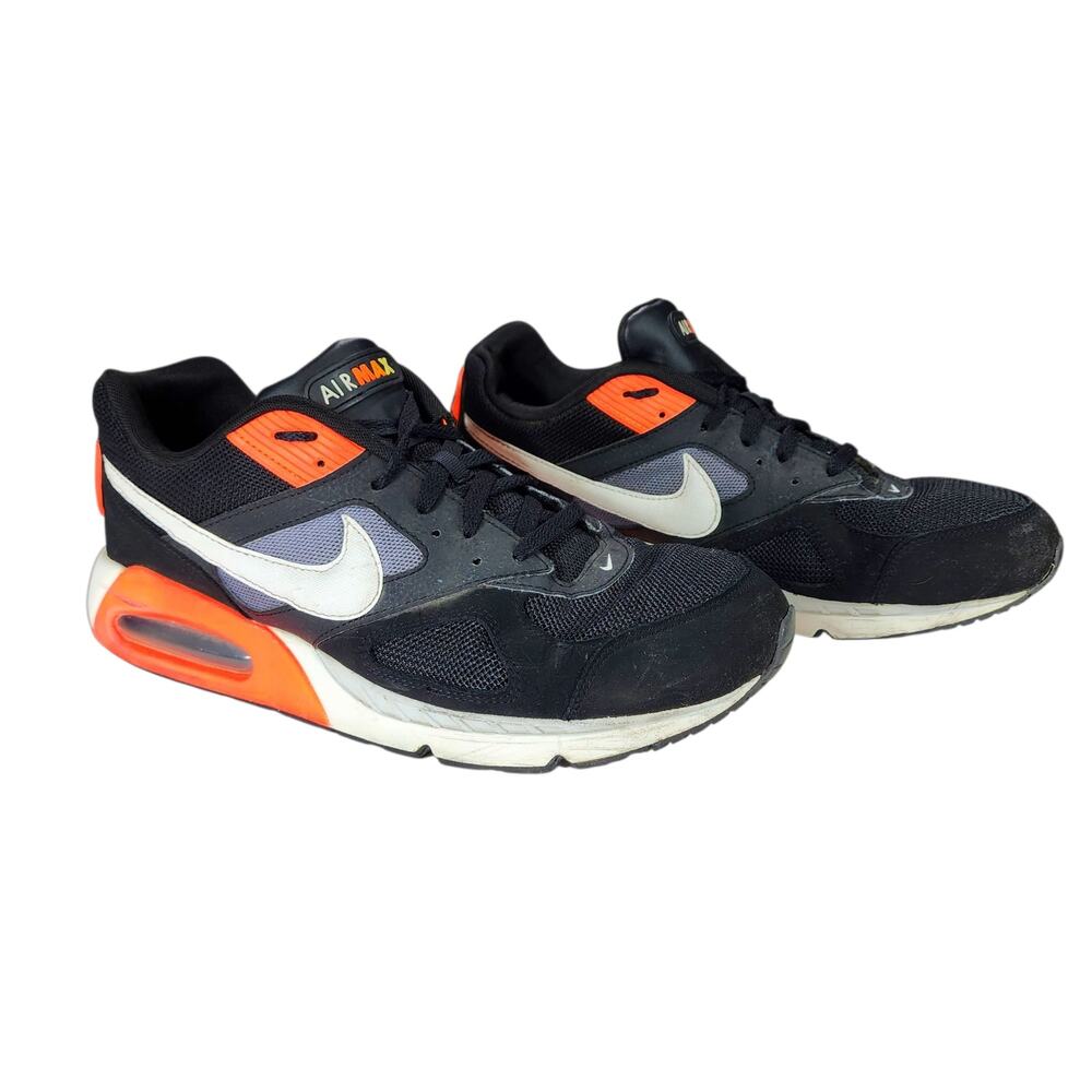 Nike Air Max IVO Mens sz 13 Sneakers Black Orange White 580518-016 Training Shoe
